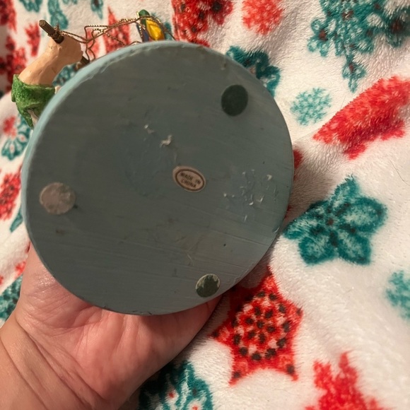 Vintage Wood Resin Jaimy Santa with Clown Marionette - Picture 7 of 9